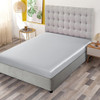 Sfoothome Silver Satin Bed Sheet Set , Satén Sábanas Queen S 3