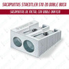 Sacapuntas Staedtler Doble Boca Metalico Xunidad Microcentro 0