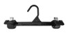 20 Perchas Plastico Negro Con Broches Sube Y Baja 19 Cm 2