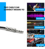Seismic Audio Satrx25black 25 Foot Black 14 Trs Patch Cable 3
