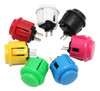 10 Botones Pulsadores Arcade 24mm Int - 27mm Ext Amarillo 2