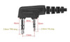 Kit 2 Fones Para Rádio Ht Baofeng De Silicone Confortável 5