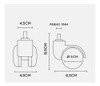 Ruedas Silla Oficina - Pack  Unidades!!! 6
