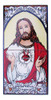 Mayólica Sagrado Corazón -  2 Azulejos - (15 X 30) 0 Mayólica Sagrado Corazón -  2 Azulejos - (15 X 30) 0