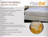 Cubre Colchon Protector Fiberball Ajustable Acolchado 90x190 2