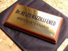Placa / Chapa Profesional  Bronce - Plana 4