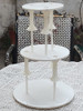 Apoya Tortas Con Columnas Torneadas. 0