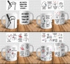 Diseños Plantillas Flork Para Sublimar Tazas Canciones #5 5