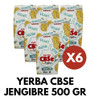 Yerba Mate Cbsé Jengibre 500gr X 6 1