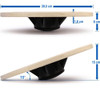 Tabla De Equilibrio De Madera Mir Balanceboard Propiocepción 1