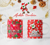 Plantillas Tazas Navidad Alfabeto Diseño Sublimar Navideñas 5