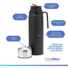 Set Matero Termo Acero Negro + Mate Termico Pampa Ecocuero 6