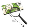 Lupa 60 Mm De Vidrio Mango Negro Glass 3 Unidades 1