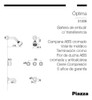 Grifería Ducha Embutir Piazza Optima Con Transferencia 2