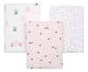 Kit 3 Und Manta Macia Cueiro Bebe Enxoval Feminino Algodao 0