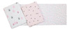 Kit 3 Und Manta Macia Cueiro Bebe Enxoval Feminino Algodao 2