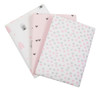 Kit 3 Und Manta Macia Cueiro Bebe Enxoval Feminino Algodao 4