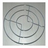 Apoya Fuentes Cromado Redondo 18 Cms De Diametro 2