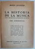 Antiguo Libro La Historia De La Musica Erwin Leuchter Ro 218 0