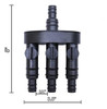 Easypro Tws3 Statuary Splitter / 3-way / 1/2  & 3/4  Outlets 3