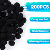 Caydo 200 Pom Poms Negras De 25 Cm Para Manualidades 1