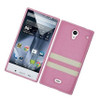 Funda De Cuero Para El Sharp Aquos Cristal Rosa 3