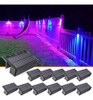 ~? Volisun Solar Deck Lights Outdoor Fence Lights, 7 Colores 0