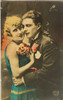 Antigua Postal Romántica, Pareja, Foto, 1900, Francia, Pr62 0