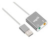 Conversor Adaptador Usb A Audio 2.1 Parlantes Microfono 6