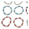 Pulseira Colorida, 12 Peças, 8 Mm, Miçangas, Elástica E Mode 3