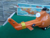 Antiguo Helicóptero Super Copter De Plastico C/caja A Pilas 2