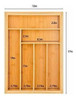 Heim Concept Organizador De Cajones De Bambú Orgánico Para U 4 Heim Concept Organizador De Cajones De Bambú Orgánico Para U 4