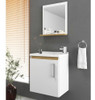 Mueble De Baño Aereo Pileta Con Puerta Y Espejo Armado Inc. 2