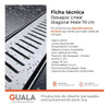 Rejilla Lineal Ducha Baño 70cm Atrim Desague Acero Diagonal 2