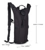 Mochila Negra Senderismo Ligera Pack Hidratacion 3l 2