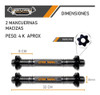 Barra Maciza 1.70mts + 2 Mancuernas Rosca Cruda Disco 30mm P 1 Barra Maciza 1.70mts + 2 Mancuernas Rosca Cruda Disco 30mm P 1