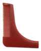 Pente Barba Molde Modelador Modelar Elegante Vermelho 2