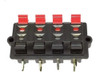 Bornera Para Bafle Rectangular Cable Pelado 8 Pines 0