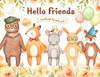 Kit Imagenes Png Cliparts Animales Flores Acuarela Es41 0
