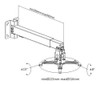Soporte De Techo Y Pared P/proyector Prb-2g Angulo Ajustable 6