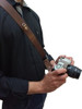 Kit Alça Camera Fotográfica Lateral Single+alça De Mão Couro 1