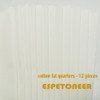 Tela De Algodón Blancos, Cuadrados De 43cm X 51cm, 12 Piezas 1 Tela De Algodón Blancos, Cuadrados De 43cm X 51cm, 12 Piezas 1