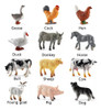 As 12 Peças De Animais De Fazenda, Cavalos De Brinquedo Para 3