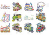 52 Matrices P/ Maquinas De Bordar Trenes Infantiles/transpor 3