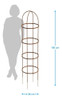 Tutor Torre Mediana Para Trepadoras Jardín En Óxido 1