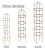 Tutor Torre Mediana Para Trepadoras Jardín En Óxido 5