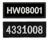 Parche Bordado Patente Placa Personalizada Moto Auto 3