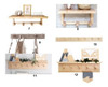 Perchero Madera Pared Recibidor Nordico Escandinavo 1