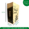 Saco Kraft Para Delivery  S/ Alça Tam G 24x15x32 C/ 100un 3