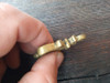 Antiguo Aplique De Bronce 3,2 Ancho X 5,3 Alto X 3mm Espesor 1